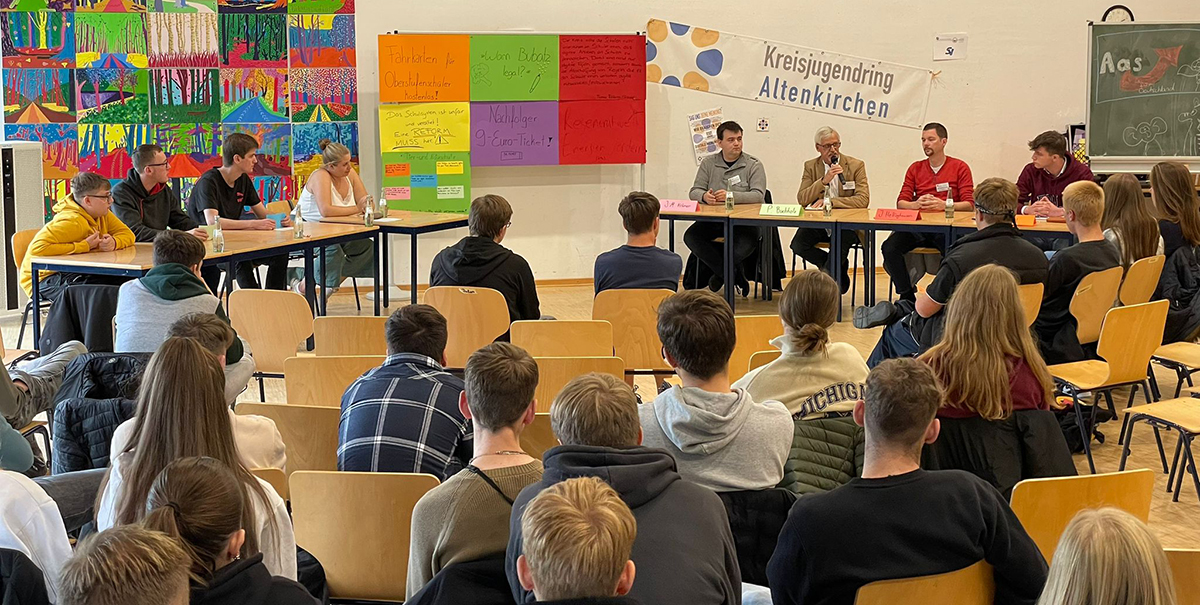 An dem Demokratietag kamen die Anliegen der Schler auf den Tisch. (Foto: Kreisjugendring)