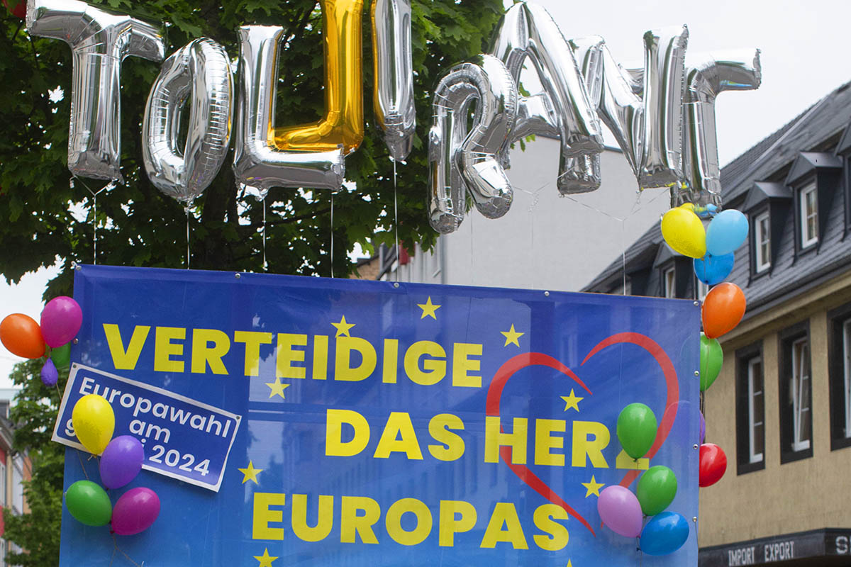 Vor-Wahlparty in Neuwied: "Verteidige das Herz Europas"