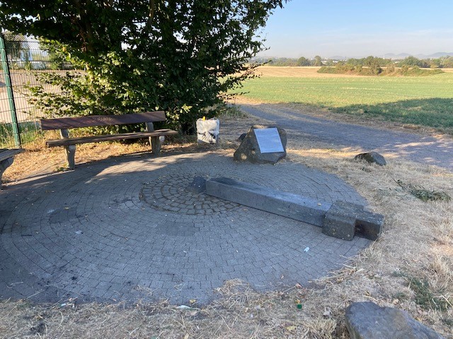 Vandalismus am Siebenschlfer Denkmal in Heimbach-Weis