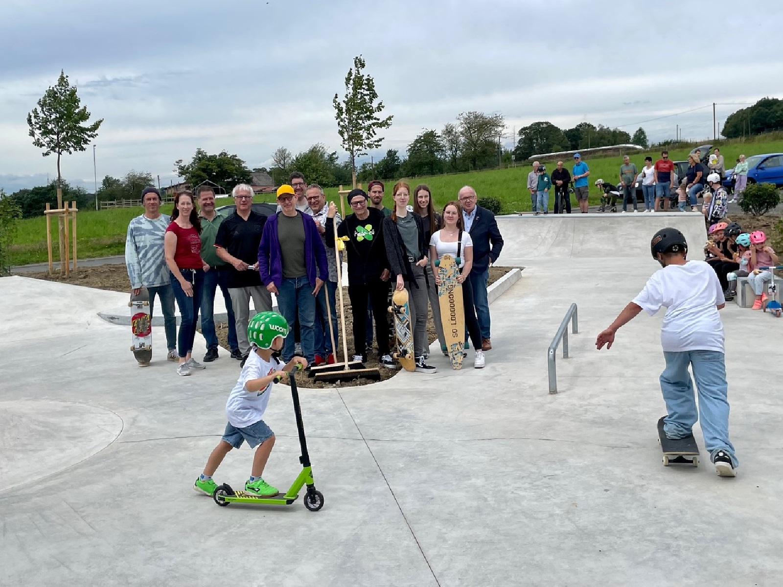 Startschuss fr ein berregionales Angebot: Skatepark in Katzwinkel erffnet