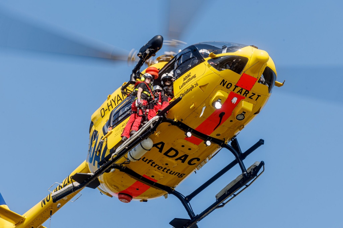 Weniger Rettungseinstze der ADAC-Hubschrauber in Rheinland-Pfalz