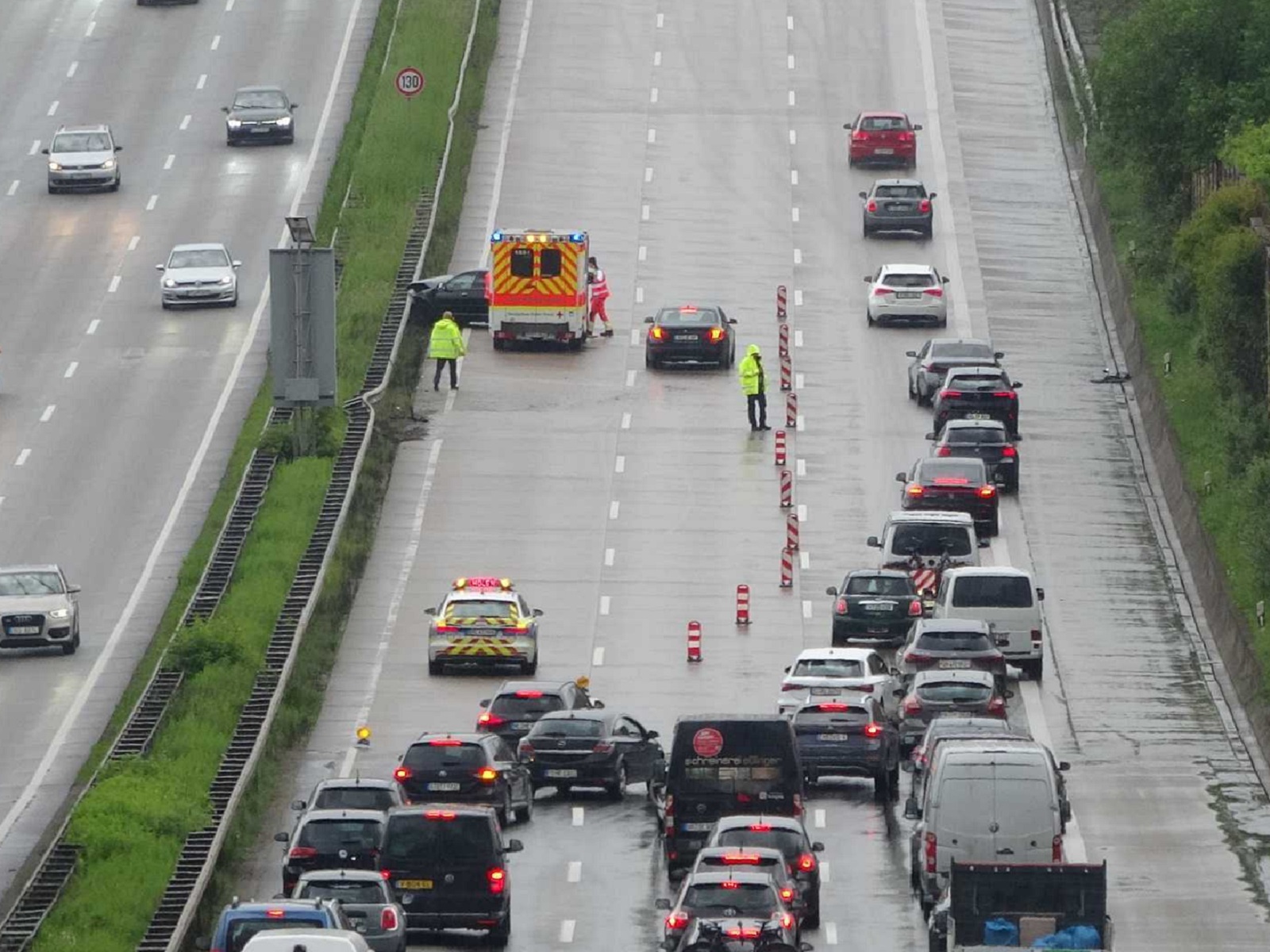 Eilmeldung: Schwerer Verkehrsunfall auf der A3 zwischen Ransbach-Baumbach und Dierdorf