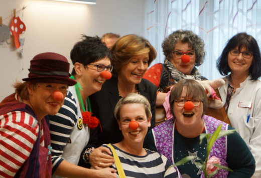 Malu Dreyer traf die Kirchener Geronto-Clowns 