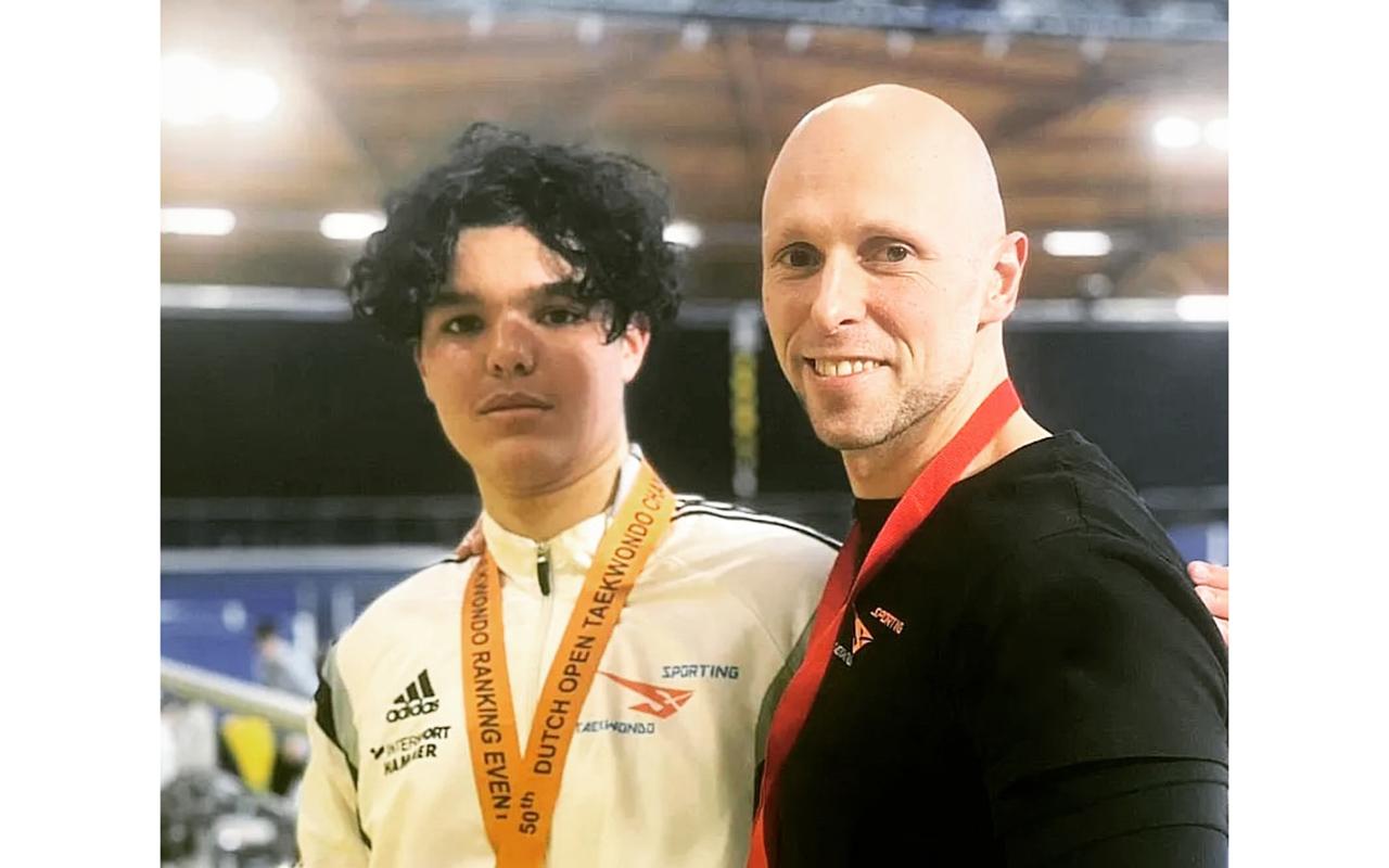 Amin Bechari und Vladimir Sidorov. (Foto: Sporting Taekwondo)