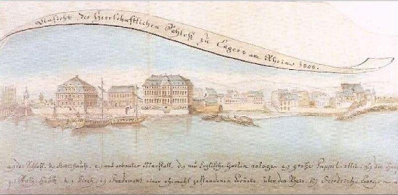 Kalenderdeckblatt: Ansicht von Engers 1806. Foto: SPD Engers