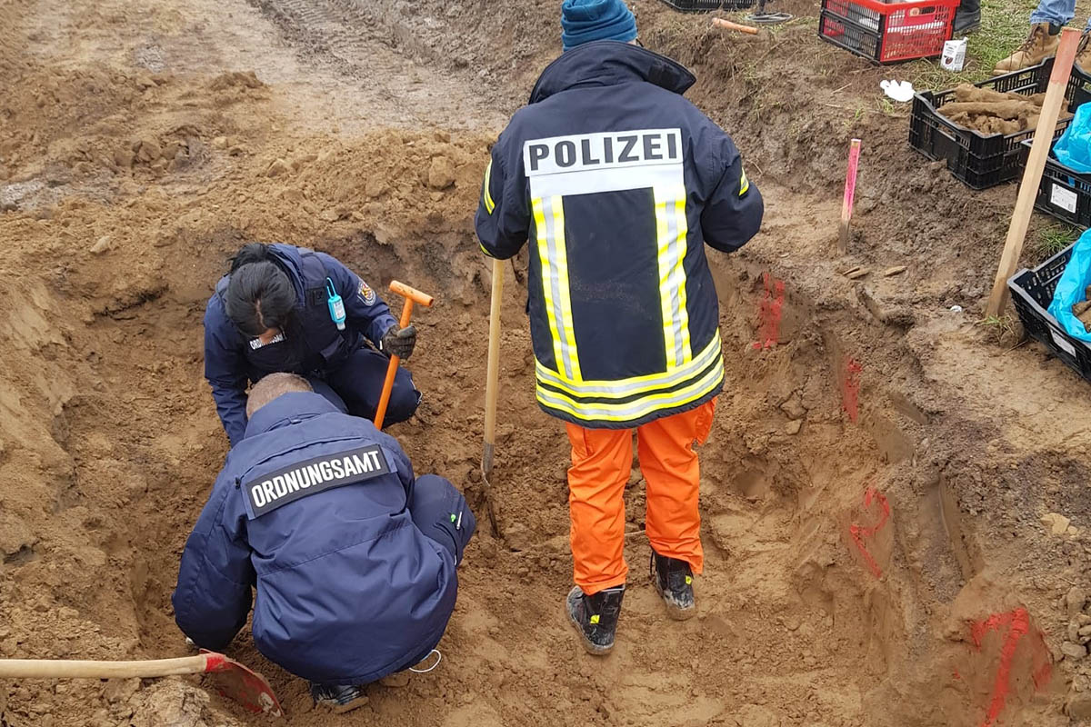 Die Fundstelle. Foto: Polizei