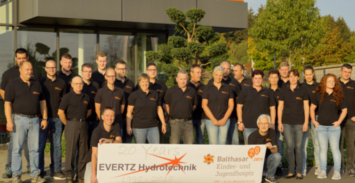 20 Jahre Evertz Hydrotechnik: Spendenparty fr das Kinderhospiz 