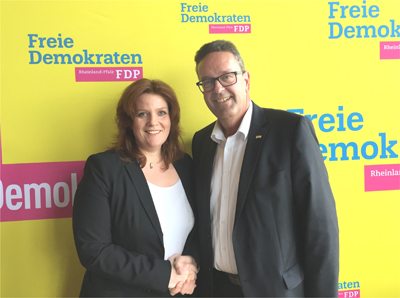 Sandra Weeser und Christof Lautwein. Fotos: FDP