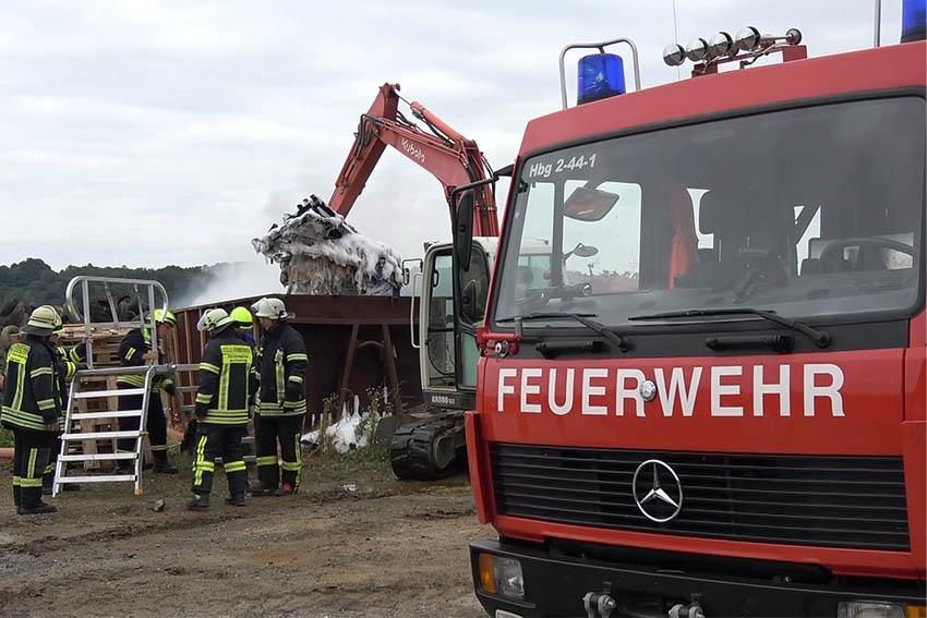 Brand auf dem Gelnde eines landwirtschaftlichen Betriebs