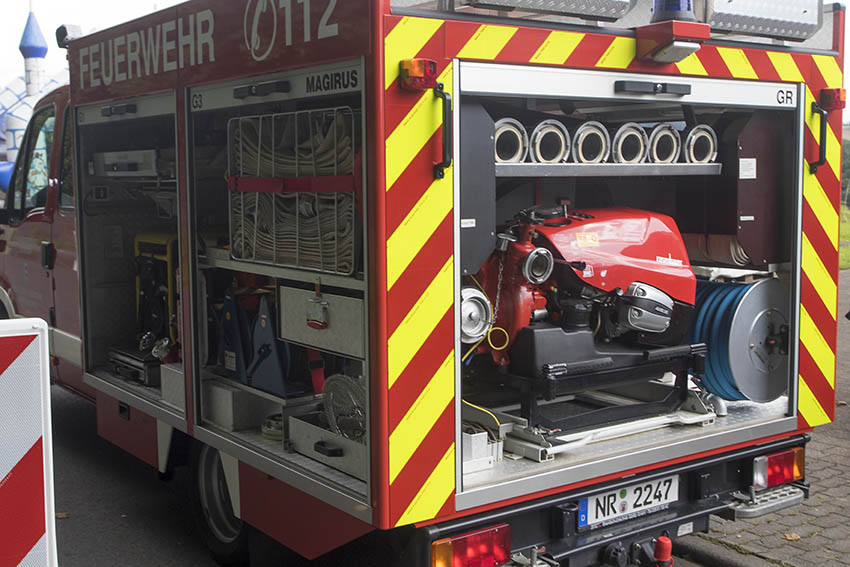 Offene Tr und offene Fahrzeuge gab es beim Geburtstag der Feuerwehr Kleinmaischeid. Fotos: Wolfgang Tischler