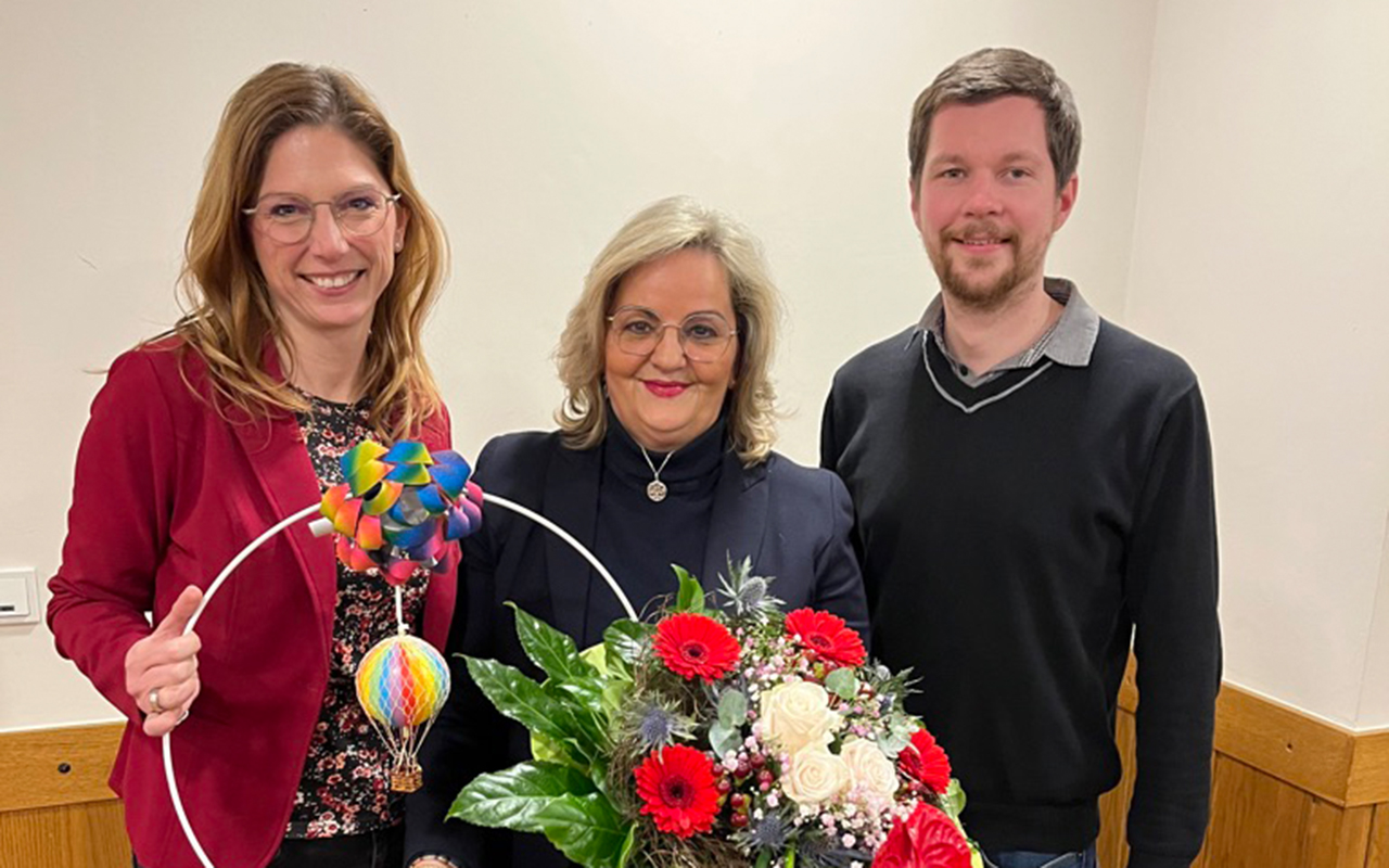 Sabine Btzing-Lichtenthler, Eva Frmgen und Jan Hellinghausen bei der Verabschiedung. (SPD Kreisverband Altenkirchen)