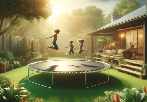 Trampolin bedeutet Spa, Fitness und Gesundheit fr alle Altersgruppen