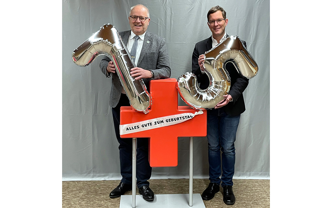 75 Jahre feiert der DRK Kreisverband mit Aktionsstnden auf dem Marktplatz. (Foto: DRK Kreisverband)