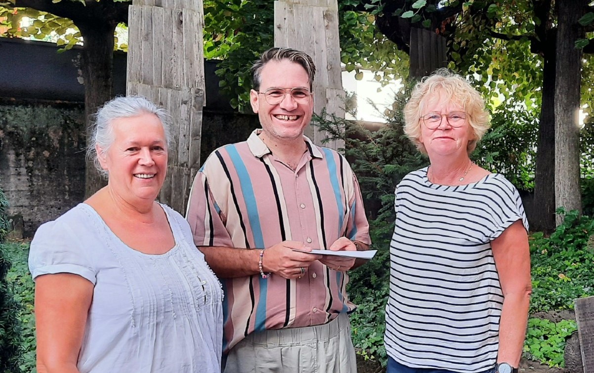 Boris Weber mit Sybille Lenz und Marianne Dick. (Foto: privat)