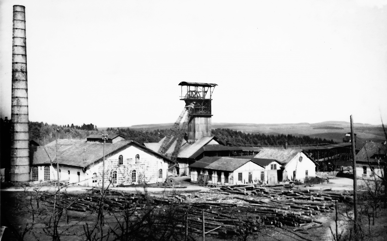 Die Grubenanlage Petersbach in Eichelhardt im Jahre 1937. (Foto: Kreisarchiv Altenkirchen)