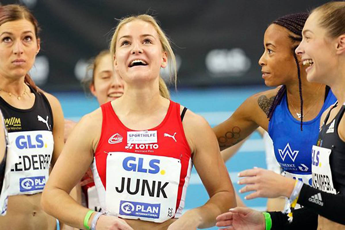 Sophia Junk gewann 2022 in Leipzig DM-Bronze ber 60 Meter. Und in diesem Jahr? Foto: Wolfgang Birkenstock 