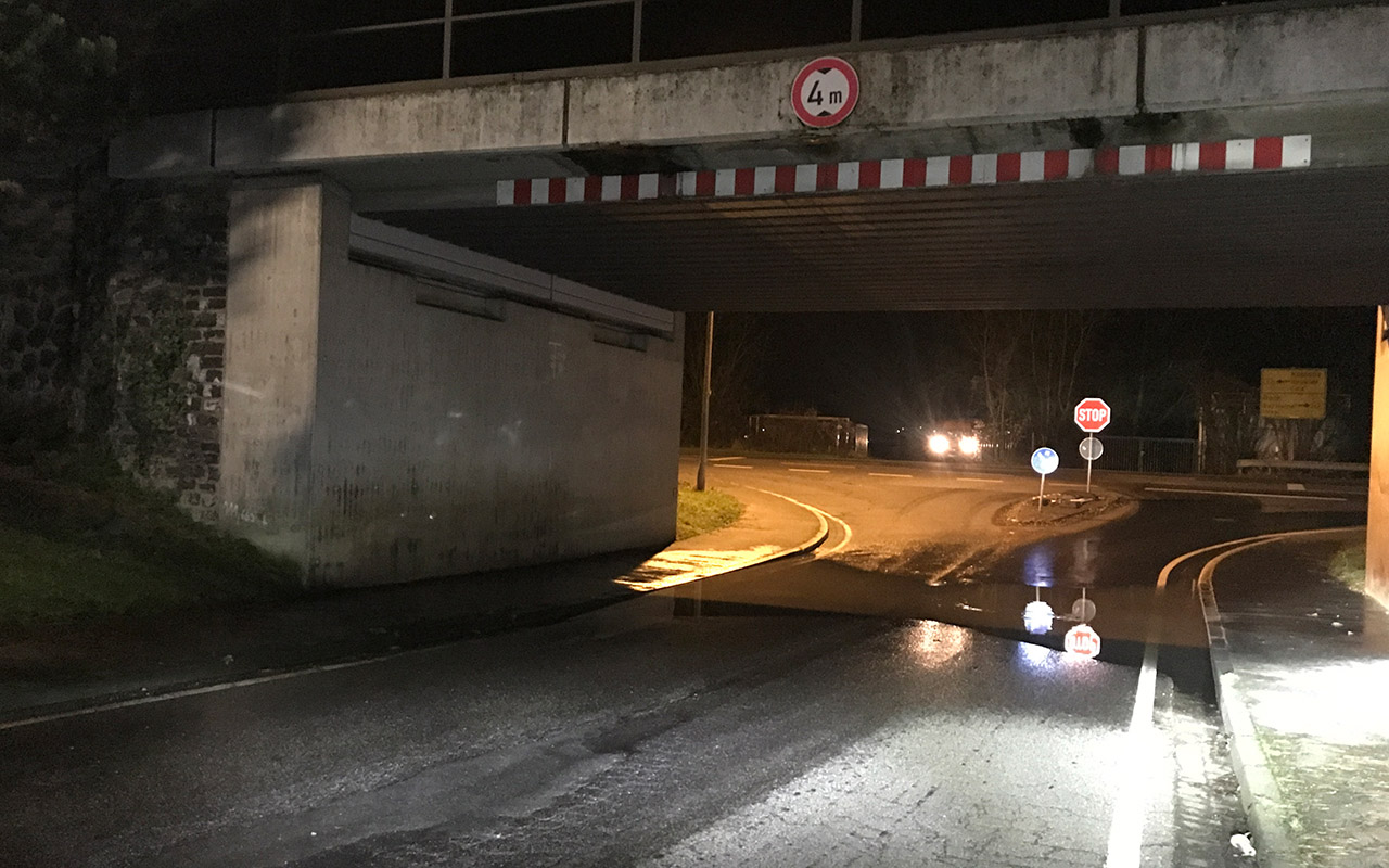 Bahnunterfhrungen in der VG Linz vom Hochwasser betroffen