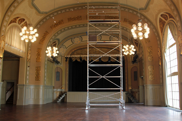 Gebudebegutachtung der Kurhauses: Hier innen der Kursaal. Foto: Privat