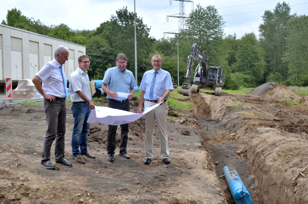 Keine Sommerpause an Baustellen des Kreiswasserwerkes