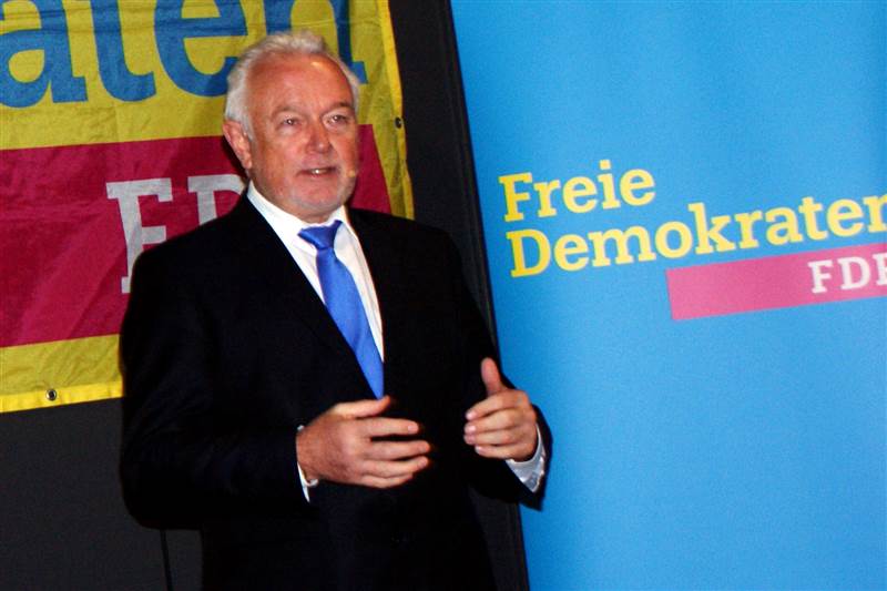 Wusste das Publikum im Kulturwerk fr sich einzunehmen: der stellvertretende FDP-Bundesvorsitzende Wolfgang Kubicki. Fotos: Daniel-D. Pirker