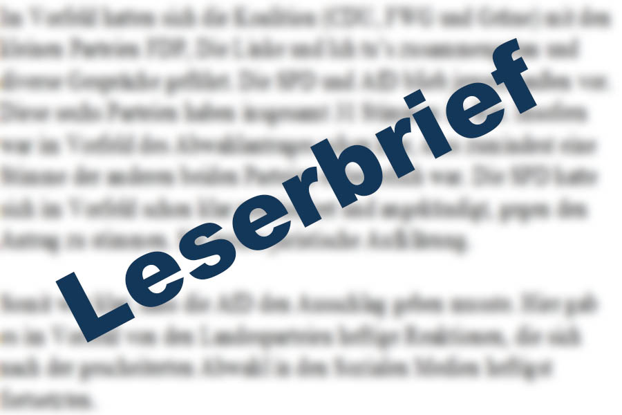 Leserbrief zum Kreistag Altenkirchen: "Schne Bilder wichtiger als Herzensanliegen?"