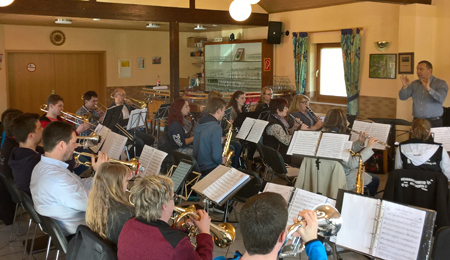 Fr das Konzert am 8. April gab es ein intensives Probenwochenende. Foto: Verein