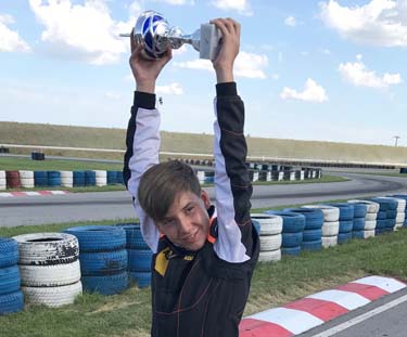 Pablo Kramer wird vorzeitig Gesamtsieger des Sddeutschen ADAC Kart-Cups