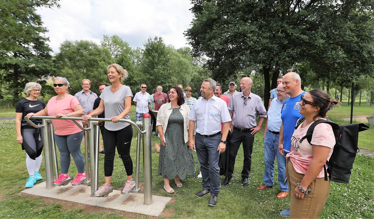 Einweihung des neuen Bewegungsparcours in Niederbreitbach