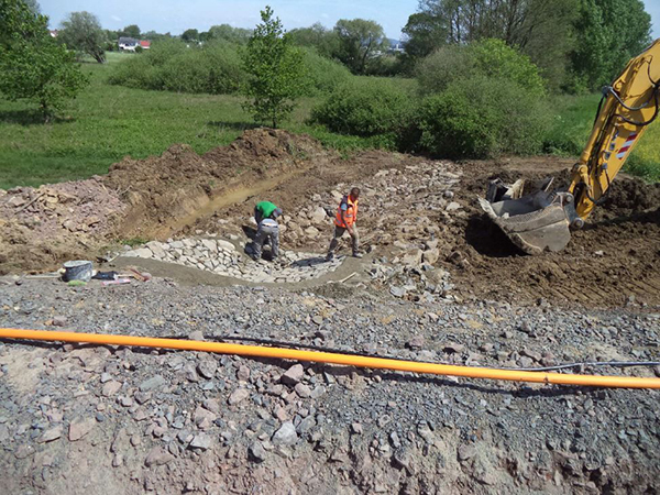 Bau des Hochwasserrckhaltebeckens Kappesgrtenweg. Foto: VG Montabaur