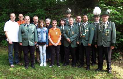 Siegerehrungen und Befrderungen der Schtzengesellschaft Hamm/Sieg