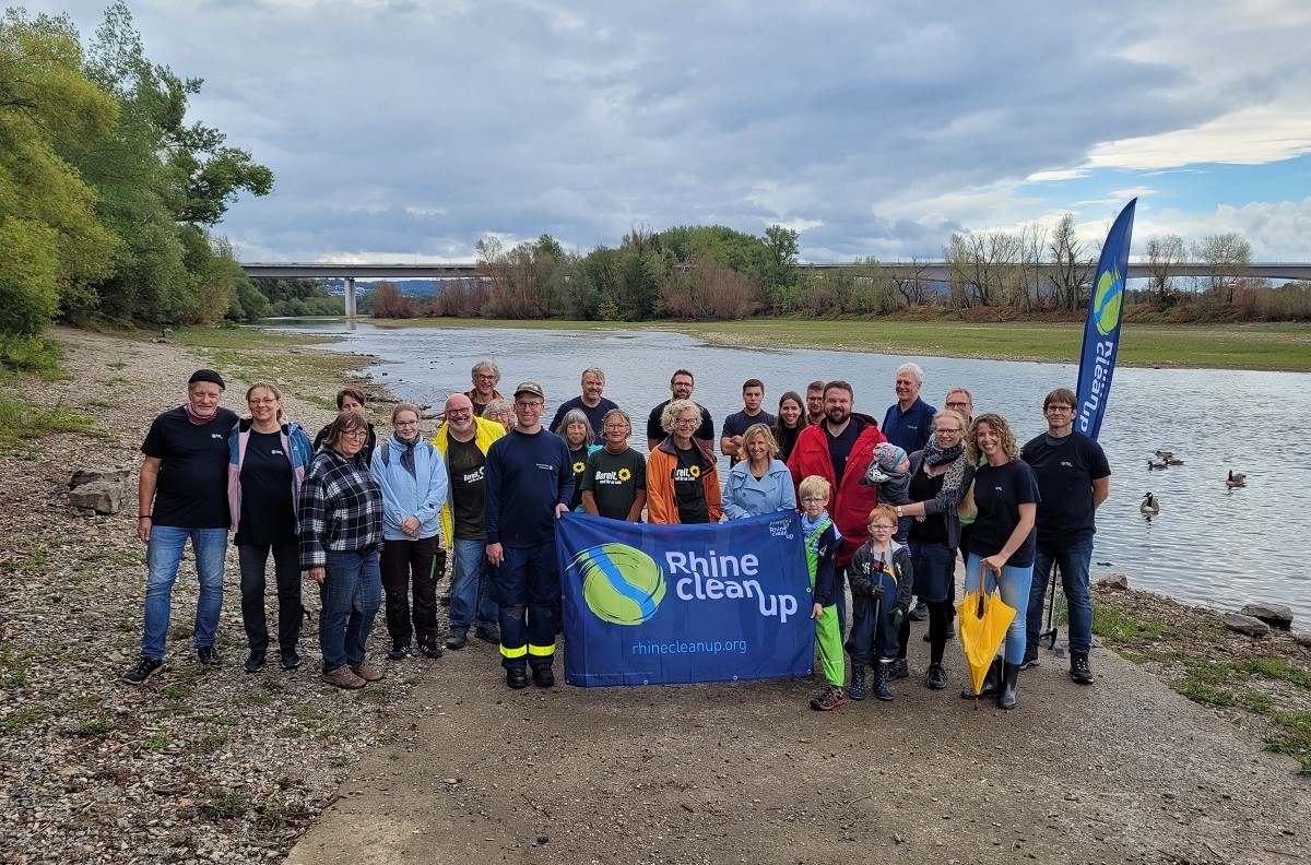 Umweltministerin Katrin Eder besuchte Bendorfer "RhineCleanUp"