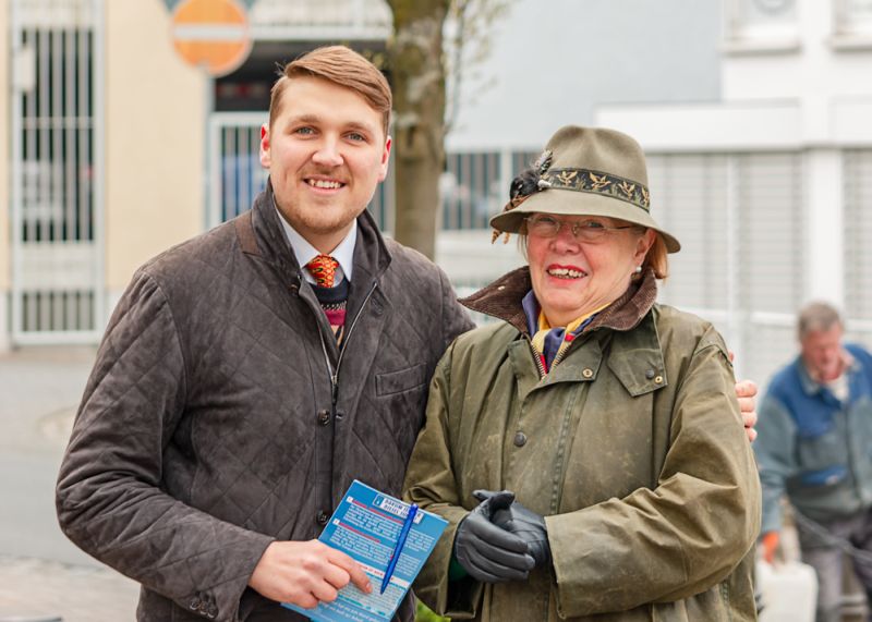 Justin Cedric Salka und Christina Freifrau von Mnster. Foto: privat 