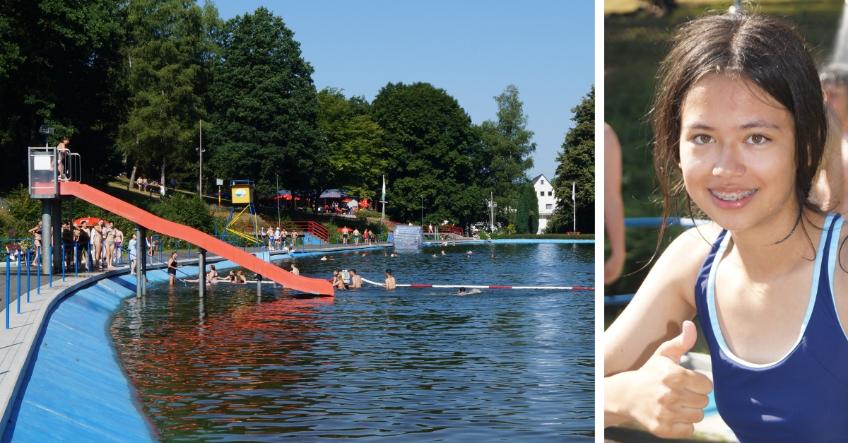 Sommer, Sonne, Schwimmbadtag: IGS Hamm schliet Schuljahr im Waldschwimmbad ab