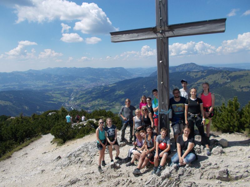 Erlebnispdagogische Sommerfreizeit mit Klettersteig 