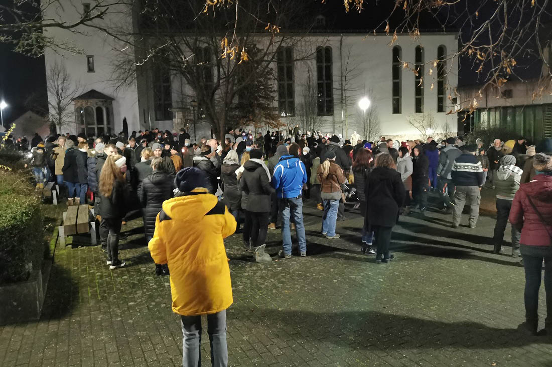 Die nicht angemeldete Demo in Altenkirchen. Archivfoto: Elke Stockhausen