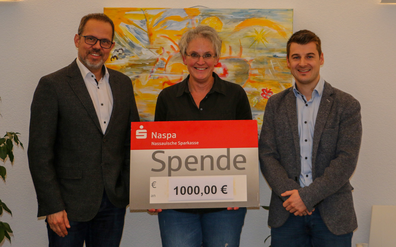 Hospiz St. Thomas in Dernbach erhlt 1000 Euro-Spende