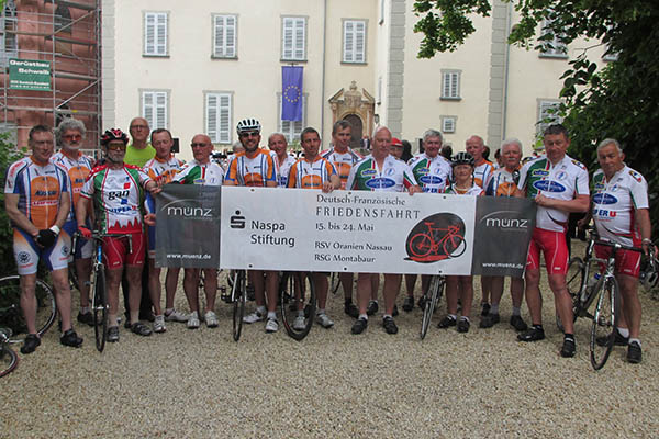 Die Equipe France war schon fnfzig Mal zusammen in Frankreich unterwegswie hier 2015 bei der Friedensfahrt. Foto: privat