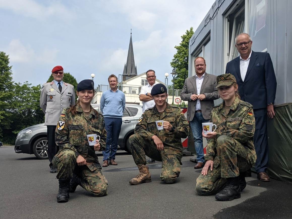 Soldaten am Testzentrum Kirchen verabschiedet 