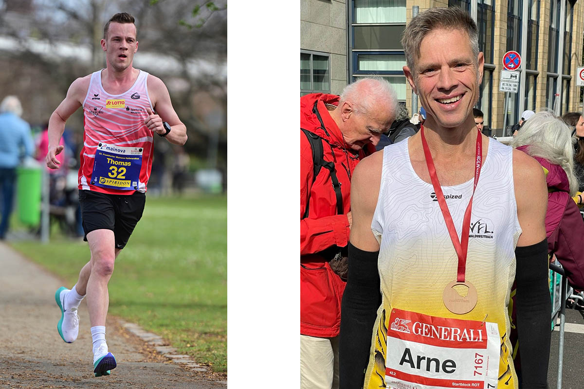 Thomas Schneider (links) und Arne von Schilling (rechts), zwei der erfolgreichen Lufer des Vereins. Fotos: VfL Waldbreitbach