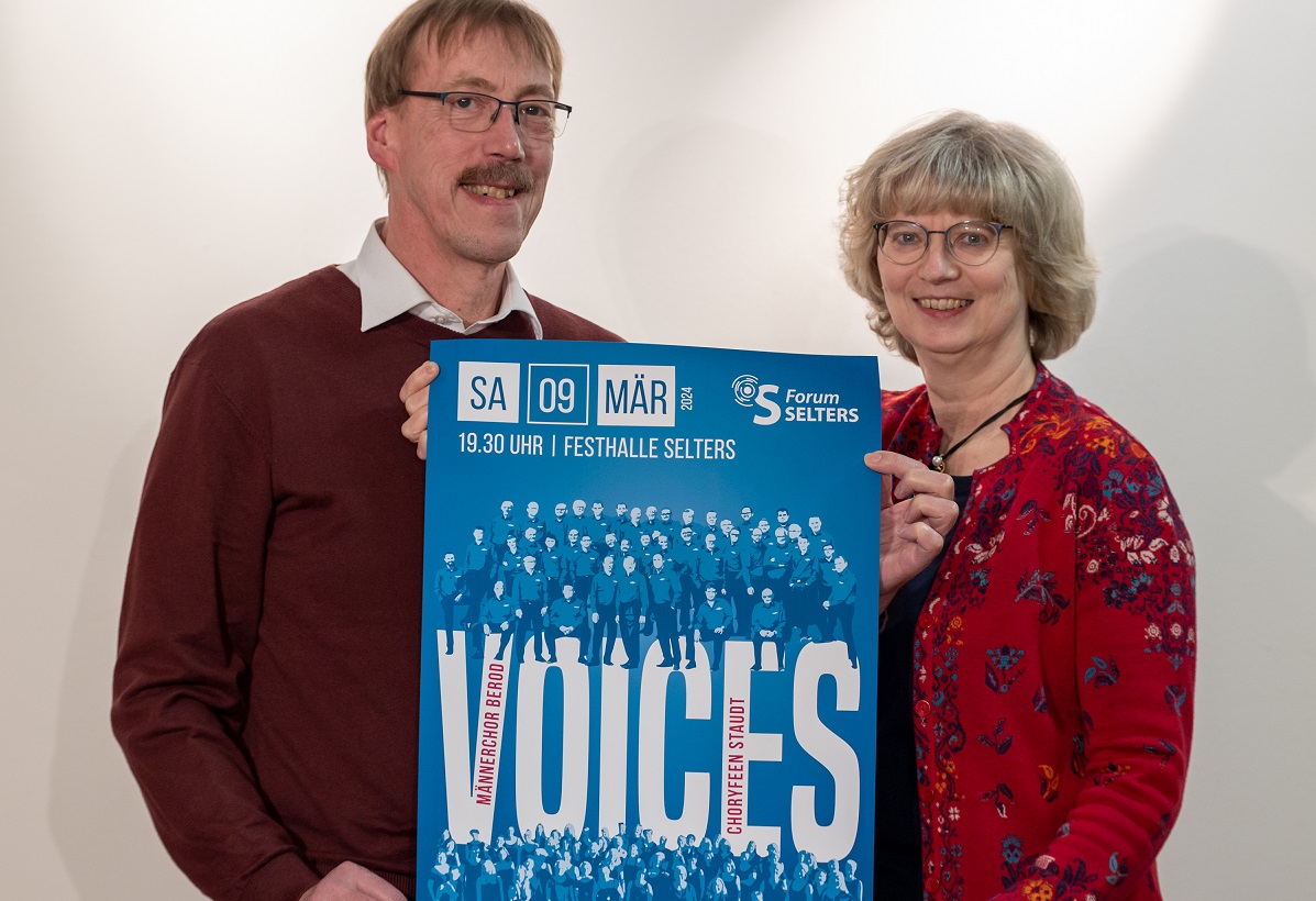 Klaus-Peter und Ruth Ohlemann laden frs Forum Selters ein zum Konzert "Voices" am 9. Mrz in der Festhalle. (Foto: Veranstalter)