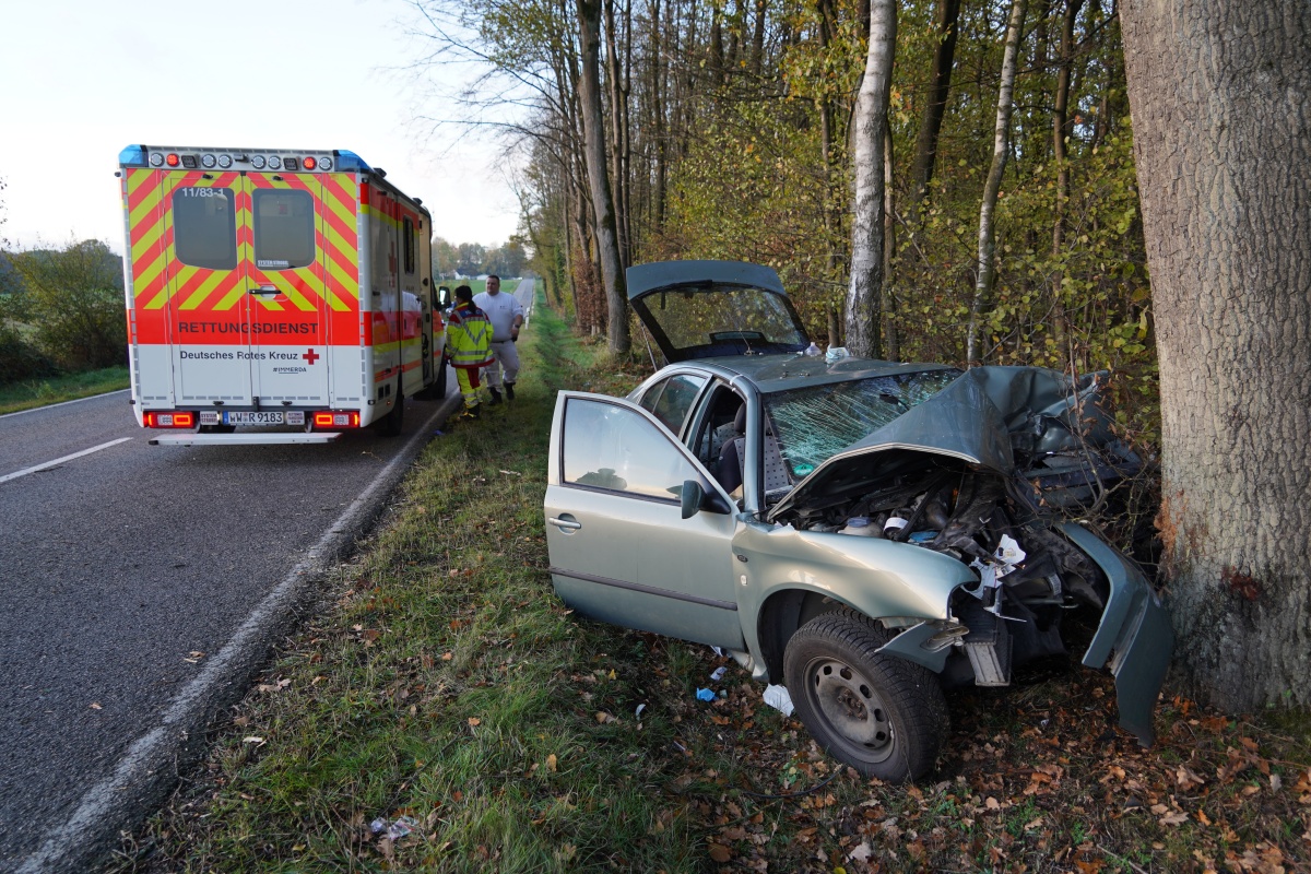 Tdlicher Verkehrsunfall auf der L272 zwischen Stockhausen und Germscheid