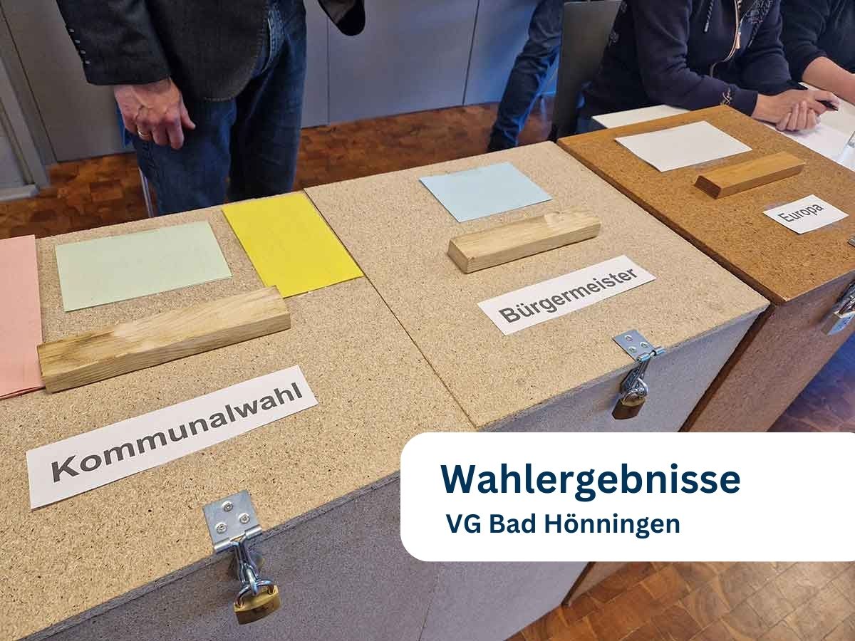 Ergebnisse der Kommunalwahl 2024 in der Verbandsgemeinde Bad Hnningen