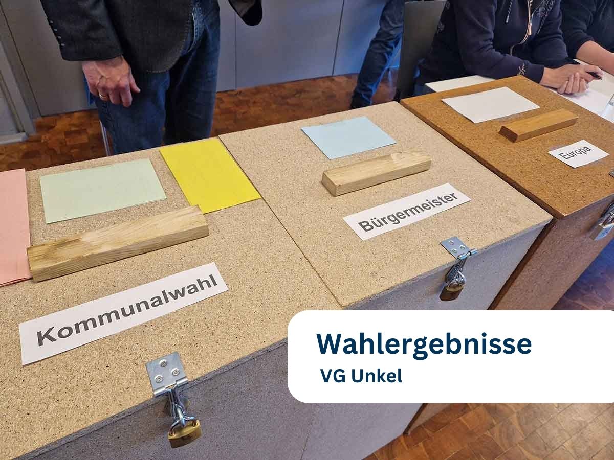 Ergebnisse der Kommunalwahl 2024 in der Verbandsgemeinde Unkel