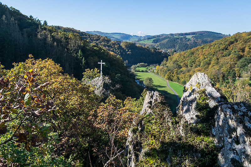 Waldbaden am 1. November im Wiedtal 