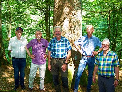 Von links: Markus Holschbach; Dr. Rudolf Beyer, Dr. Franz Straubinger, Friedrich Hagemann, Volker Schtz. Foto: Nikolaus Plochmann