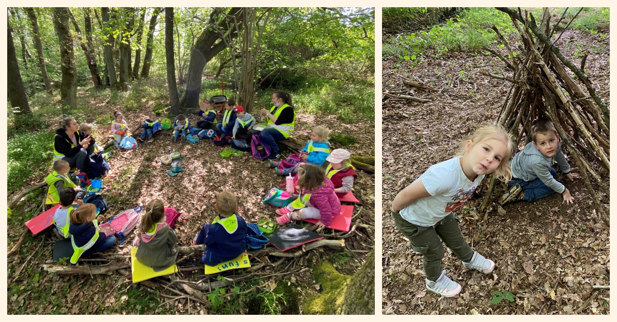 Der neue "Waldtag" bietet den Kindern viele spannende Erlebnisse in der Natur. (Foto: Kita Hamm)