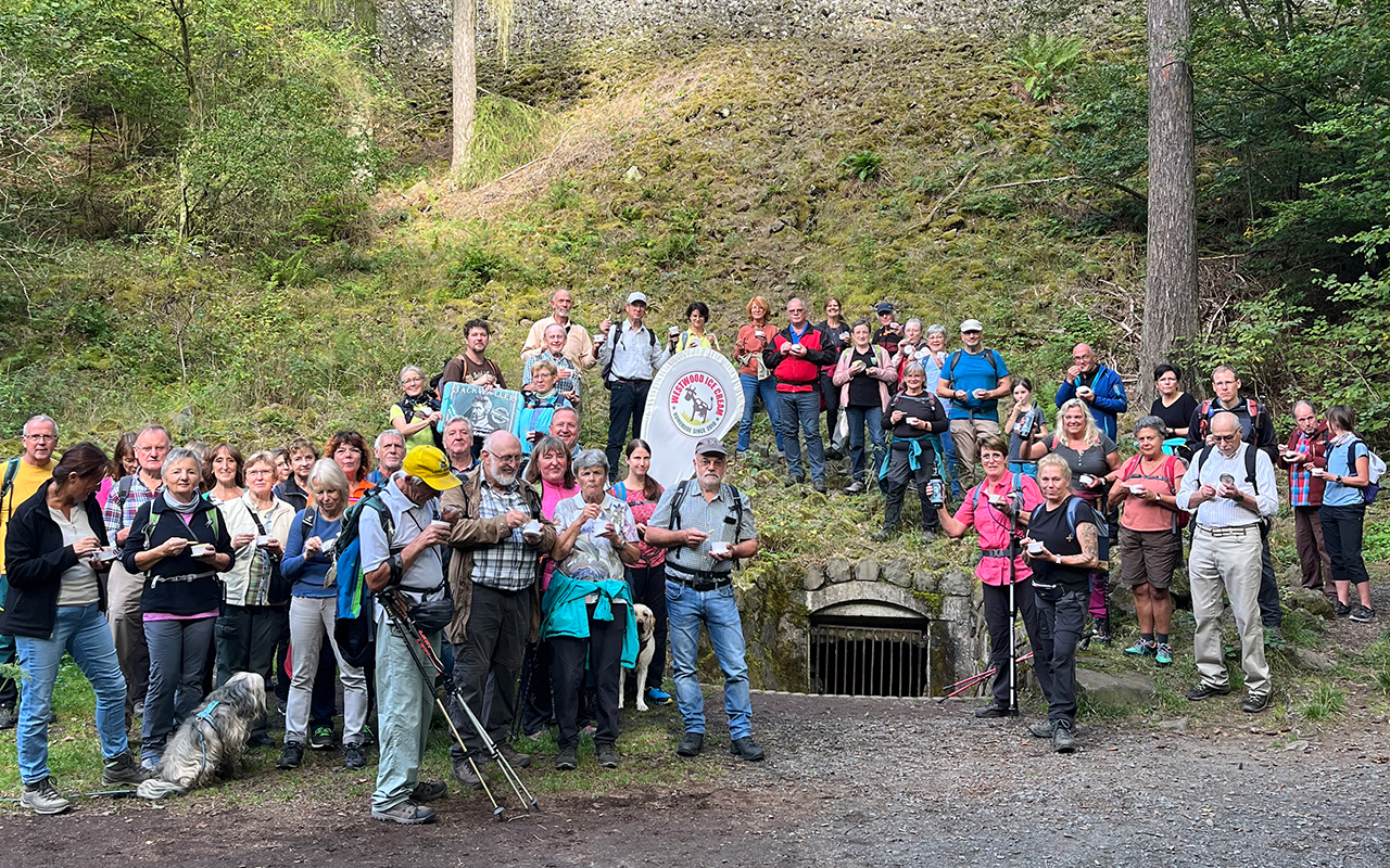 Die Wandergruppe bewunderte den Hildegardisfelsen, das Ewige Eis und Basaltformationen. (Foto: Martin Rudolph)