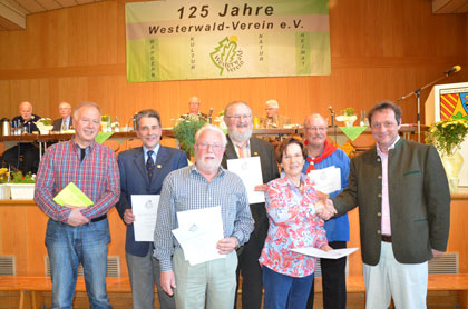 Westerwald-Verein ehrte verdiente Mitglieder