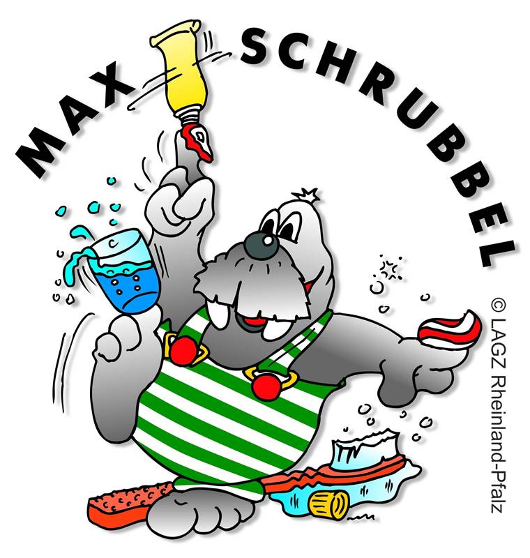 Max Schrubbel, das Maskottchen der Arbeitsgemeinschaft Jugendzahnpflege, die den Wettbewerb ausschreibt. Foto: AGZ